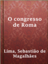 Cover image for O congresso de Roma